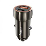 Coofbe Hc Seri Turbo Şarj 20W Araç Şarjı USB + Type-C Girişli QC3.0 Araç Çakmaklık Şarj Başlığı