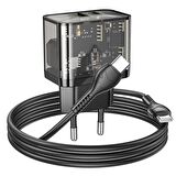 Coofbe Type-C 20 Watt Hızlı Şarj Aleti Siyah