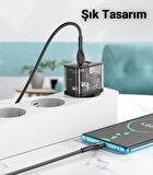Coofbe Type-C 20 Watt Hızlı Şarj Aleti Siyah