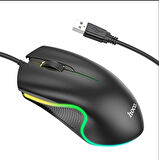 HOCO GM19 RGB LED Işıklı Gamer Oyuncu Kablolu Optik Mouse