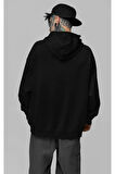 Baskısız Unisex Oversize Basic Hoodie