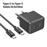 Coofbe Type-C 30 Watt Hızlı Şarj Aleti Siyah