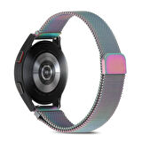 Megafox Huawei Watch GT 2 Pro/GT 2 46Mm(22mm) Uyumlu Hasır Metal Kordon Mıknatıslı Tel Örgü Bileklik