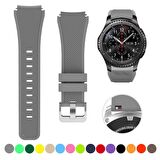 Megafox Samsung Galaxy Watch 4 40-42-44-46mm  Silikon Kordon Spor Çizgili Esnek Tasarım Bileklik