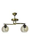 Fuji Eskitme 2'li Bal Camlı Avize | Kaliteli Modern Metal Avize