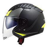 LS2 COPTER 2 URBANE MAT SİYAH-NEON SARI KASK