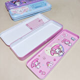 Kawaii Sanrio Kuromi Cinnamoroll Pom Pom Purin My Melody Metal Kalemlik Kalem Kutusu