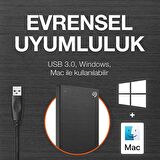 Seagate One Touch, 2 TB, Harici Sabit Disk, Siyah STKB2000400