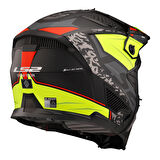 LS2 DRIFTER DEVOR MAT SİYAH-NEON SARI KASK
