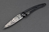 Deejo 15g, Pocket knife, Black Naked, Lion, Cable, Çakı