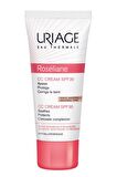 Uriage Roseliane Cc 30 Faktör Aydınlatıcı-Kapatıcı Etkili-Nemlendirici Hassas Ciltler İçin Renkli Yüz Güneş Koruyucu Krem 40 ml