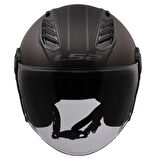 LS2 AIRFLOW 2 COVER MAT SİYAH-GRİ KASK