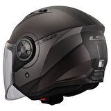 LS2 AIRFLOW 2 COVER MAT SİYAH-GRİ KASK