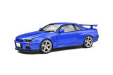 SOLİDO 1/18 NISSAN SKYLINE (R34) GT-R – BAYSIDE BLUE – 1999