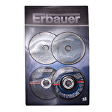 ERBAUER 115 MM TAŞLAMA DİSKİ 4'LÜ PAKET