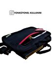 Vegmann Av6900 15.6 Inç Uyumlu Laptop Bilgisayar Evrak Çantası Unisex Siyah