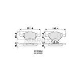 ON FREN BALATASI FIESTA IV - V 95-08 FUSION 02-12 KA 1.6 03-08 MAZDA 121 III 03- ABSLI - BRAXIS AA0008