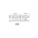 ON FREN BALATASI FIESTA 89- 02 FORD KA 96-08 MAZDA 121 III 96-03 FISSIZ - BRAXIS AA0046