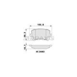 FREN BALATASI ARKA PASSAT B7 10- SHARAN 10- TIGUAN 07- - A6 01- Q3 11- - ALHAMBRA 10- - BRAXIS AA0050
