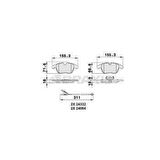 ON FREN BALATASI FISLI C5 III 1.6 16V - 1.8 16V - 2.0 16V - 1.6HDI - 2.0HDI 02 - 08- P407 DW10BTED4 2.0 16V - BRAXIS AB0071