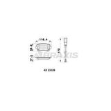 ARKA FREN BALATASI FISLI TRANSPORTER T5 - T6 1.9 - 2.0 - 2.5TDI 03-16 - BRAXIS AB0159