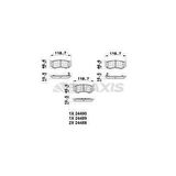 ARKA FREN BALATASI HYUNDAI SANTAFE 2.2 2.7 CRDI 06- - BRAXIS AB0355