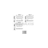 ARKA FREN BALATASI SORENTO SANTA FE CM 2.0 CRDI 4X4 - 2.2 CRDI - 2.2 CRDI 4X4 - 2.4 - 2.4 4X4 01 - 09 GENESIS - BRAXIS AB0379