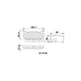 ARKA FREN BALATASI MAZDA 626 FS 2.0 92-97 - BRAXIS AA0335