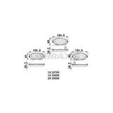 ON FREN BALATASI COROLLA 2013- AURIS 2012- 1.33 1.6 BENZINLI 1.4 D4D DIZEL - BRAXIS AB0493