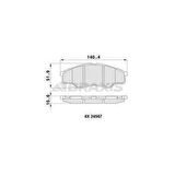 ON FREN BALATASI HILUX VIGO III PICKUP 2.5 2007- 4X2 - BRAXIS AA0436