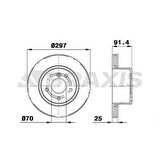 ON FREN DISKI LAND ROVER DISCOVERY II - BRAXIS AD0974