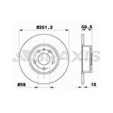 ARKA FREN DISK AYNASI ALFA ROMEO 147 156 - BRAXIS AE0154