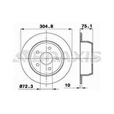ARKA FREN DISKI JEEP GRAND CHEROKEE II 99-05 - BRAXIS AD1029