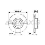 ON FREN DISK AYNASI BOXER JUMPER DUCATO TUM MODELLER 97 13 1000 1400KG 14Q 15 JANT HAVA SOGUT - BRAXIS AE0085