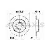 ARKA FREN DISK AYNASI SWIFT IV 10- 259X4 - BRAXIS AE0566