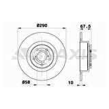 ARKA FREN DISK AYNASI SUBARU LEGACY 3 2.0I - BRAXIS AE0679