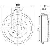 FREN KAMPANASI ACCENT ADMIRA 03 - 05 - BRAXIS AD5054