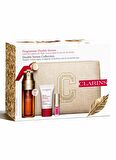 Clarins Double Serum 50 ml + Beauty Flash Balm + Lip Comfort Oil + Double Serum Eye 9 ml Cilt Bakım Seti