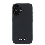 Apple iPhone 16 Uyumlu Kılıf DKNY Orjinal Lisanslı Magsafe Şarj Özellikli Metal Logolu PU Deri Grained Kapak