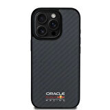 Apple iPhone 16 Pro Max Kılıf Redbull Orjinal Lisanslı Magsafe Şarj Özellikli Karbon Fiber Tasarımlı Parlayan Logolu Kapak