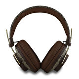 Guess Kılıf 4G Büyük Metal Logolu Bluetooth Kulak Üstü ENC Kahverengi GUBHS72P4FC4MW