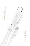 Powerway Qc3A 25W Type C To Usb Şarj Ve Data Kablosu 