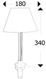 Çekerek çıkarılabilir Masa Lambası 12V/10W Paslanmaz Çelik Direk