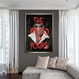 Dünya Senin Poster Tony Montana The Scarface Film Posteri - Çerçevesiz