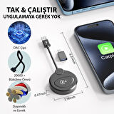Coofbe Kablosuz Apple Car Play Dönüştücü Video Yansıtıcı Youtube Netflix Tiktok Video Yansıtıcı CarPlay