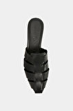 The Confidant Fisherman Mule Siyah Bantlı Terlik