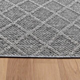 İskandinav Tasarım Gri Teras Halısı Balkon Halısı Bahçe Halısı Hava Koşullarına Uygun Jut Halı 