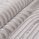 Özel Tasarım Gümüş Sık Dokuma Jüt Taban Oturma Odası Halısı Salon Halısı Leke Tutmaz Kolay Bakım