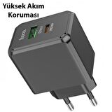 Coofbe USB 20 Watt Hızlı Şarj Aleti Siyah
