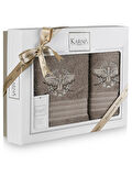 Cotton Nakışlı Kavell Havlu Takımı 50x90